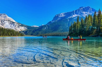 Emerald Lake i Yoho National Park, British Columbia i Canada