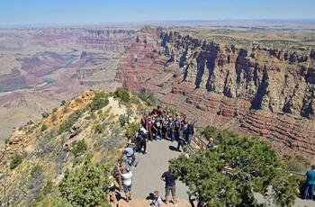 MC Route 66 og Arizona - Gruppebillede ved Grand Canyon