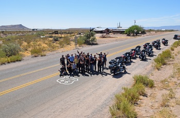 MC Route 66 og Arizona - Gruppebillede på Route 66