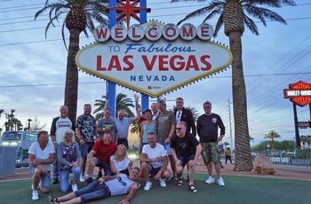 MC-tur Kyst til kyst - dag 18: Gruppebillede i Las Vegas